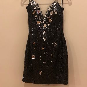 Black cocktail dress
